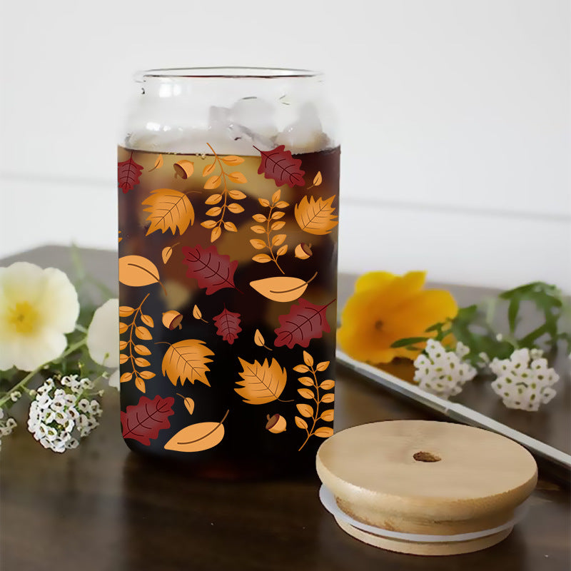 Wholesale Uv Transfer Sticker Glass Cup Sunflower  16oz Cup UV DTF Wraps