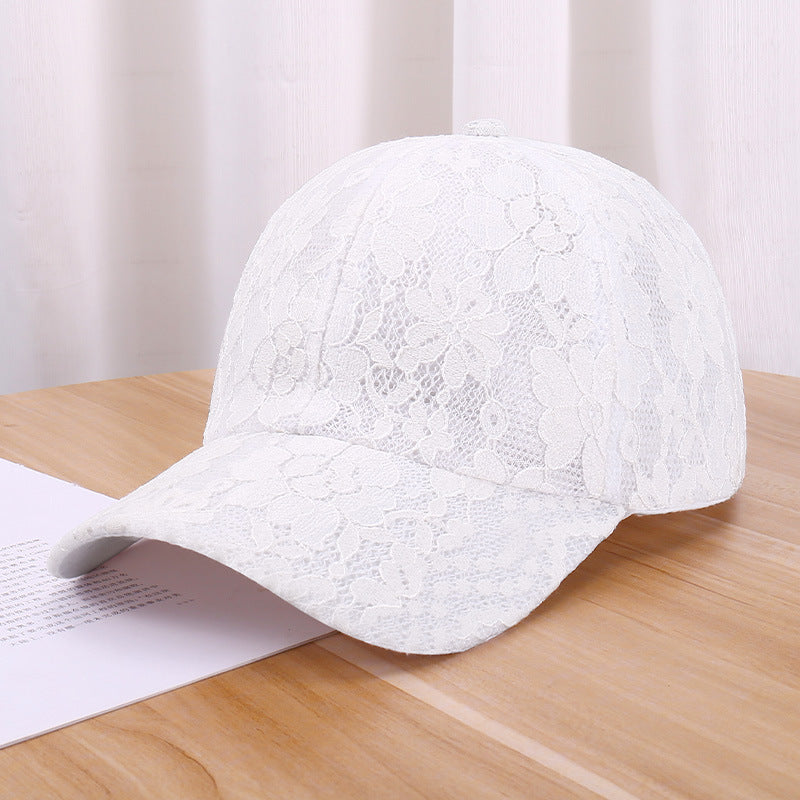 Wholesale Hollow Breathable Lace Flower Outdoor Sun Hat