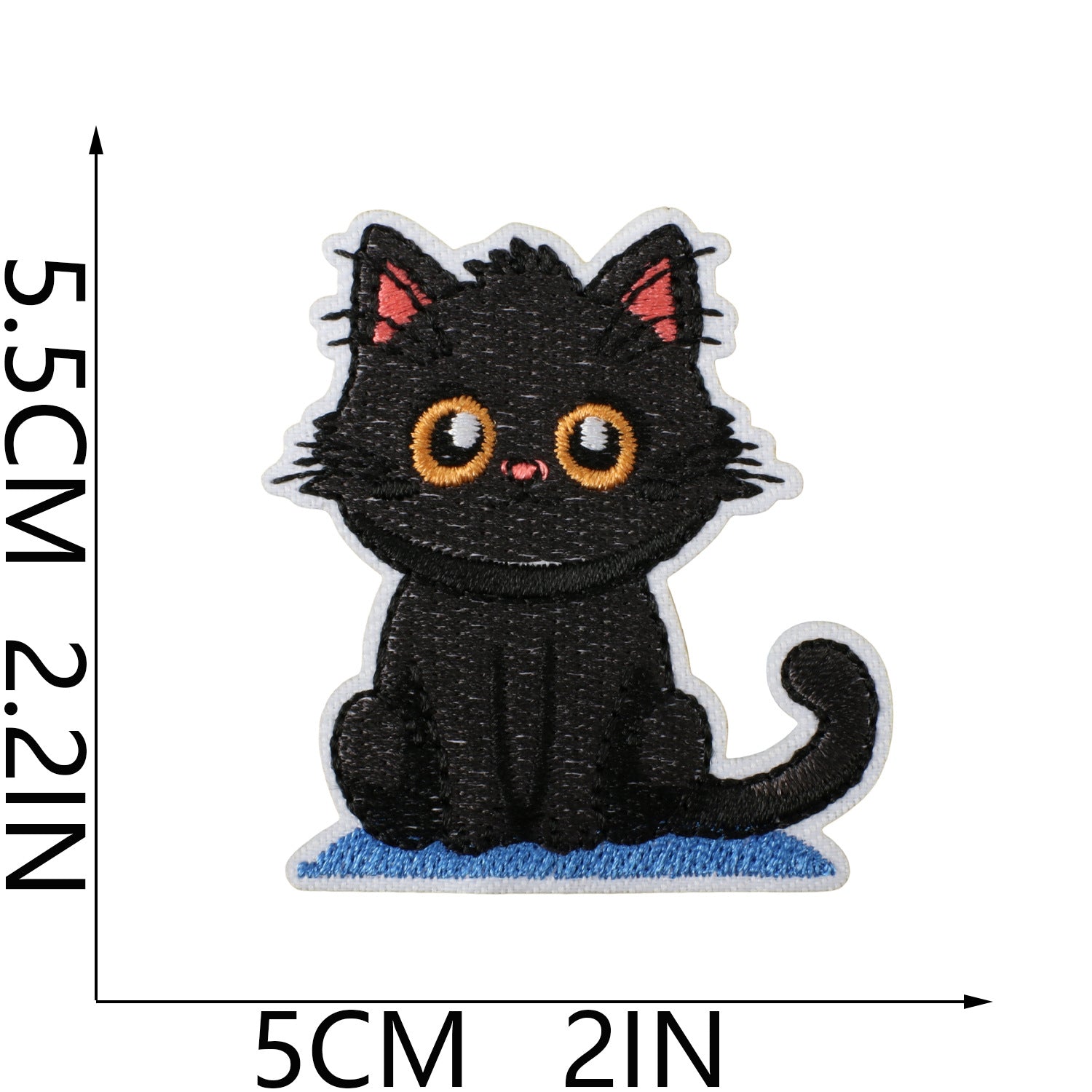 Wholesale Polyester Iron On Embroidery Patch Cat Party Cartoon Kitten Decorative Accent For Clothing Everyday Use