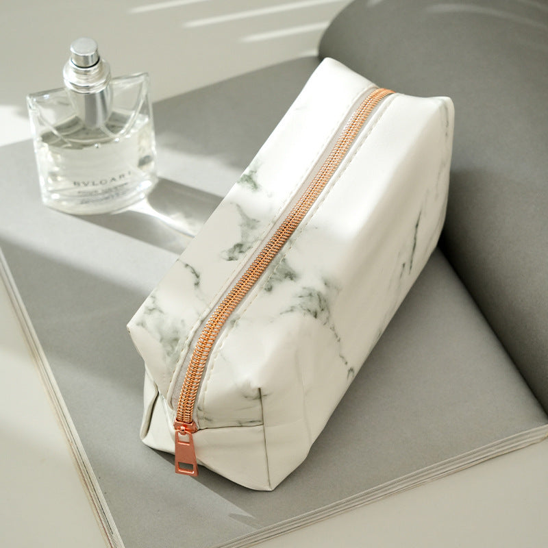 Wholesale Marble White PU Cosmetic Bag