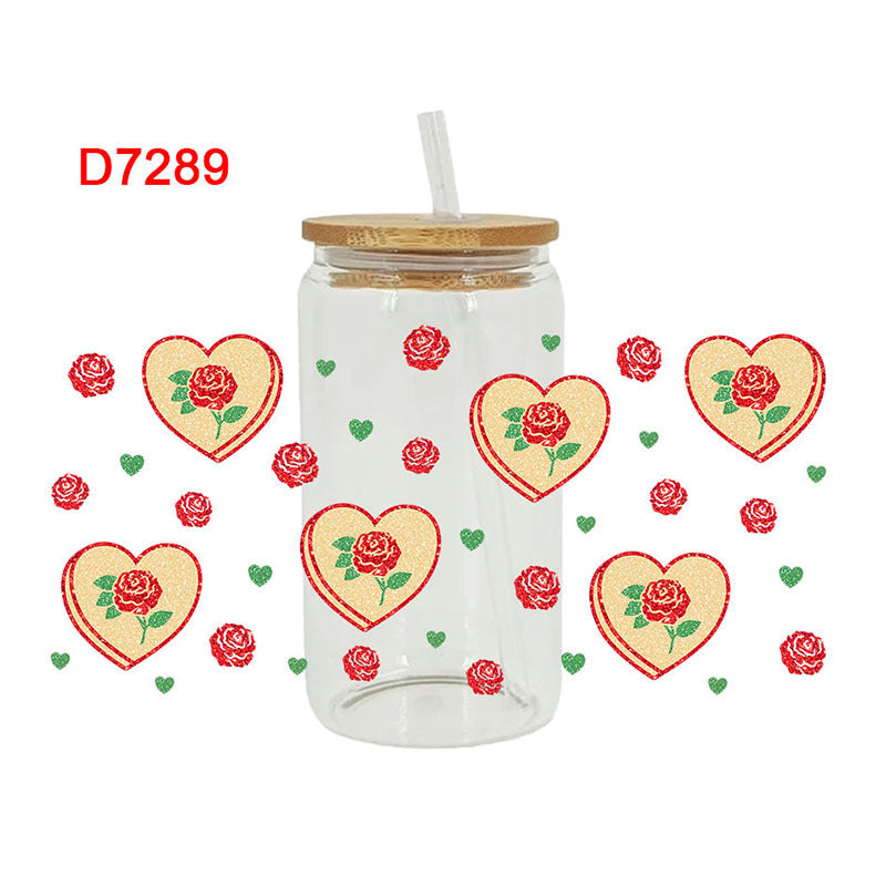 Wholesale Colorful beverage cake  16oz Cup UV DTF Wraps