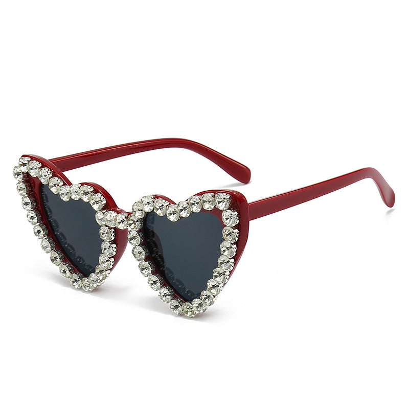 Wholesale Personalized Love Diamond PC Sunglasses