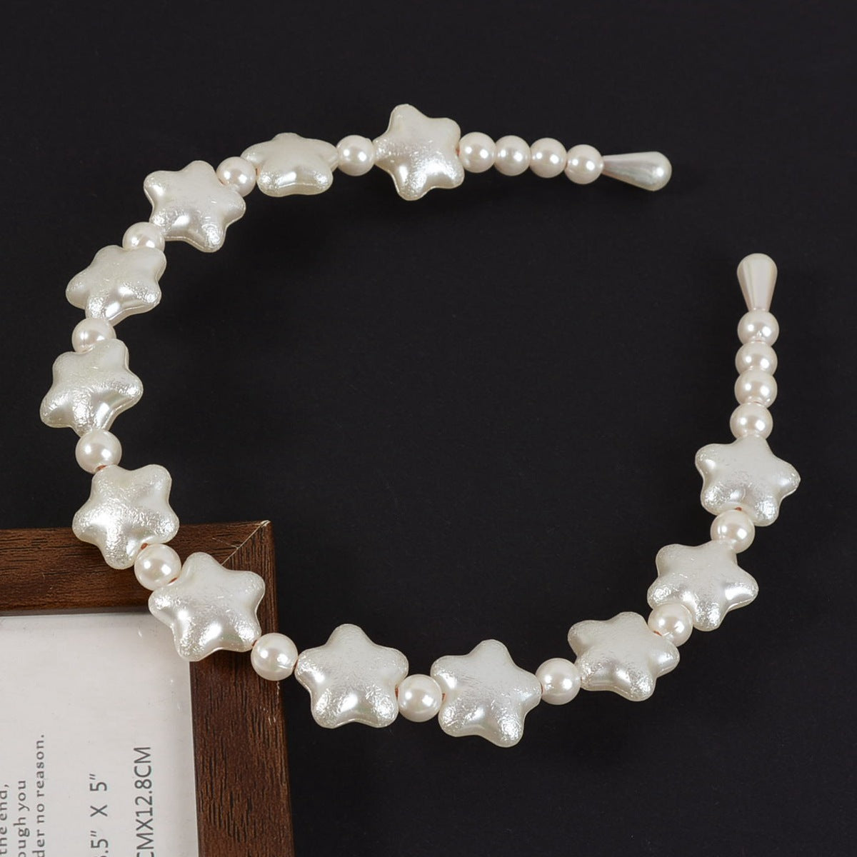 Wholesale Hand-woven imitation pearl headband wrapped headband bridal hair accessories crown bow versatile hairpin female