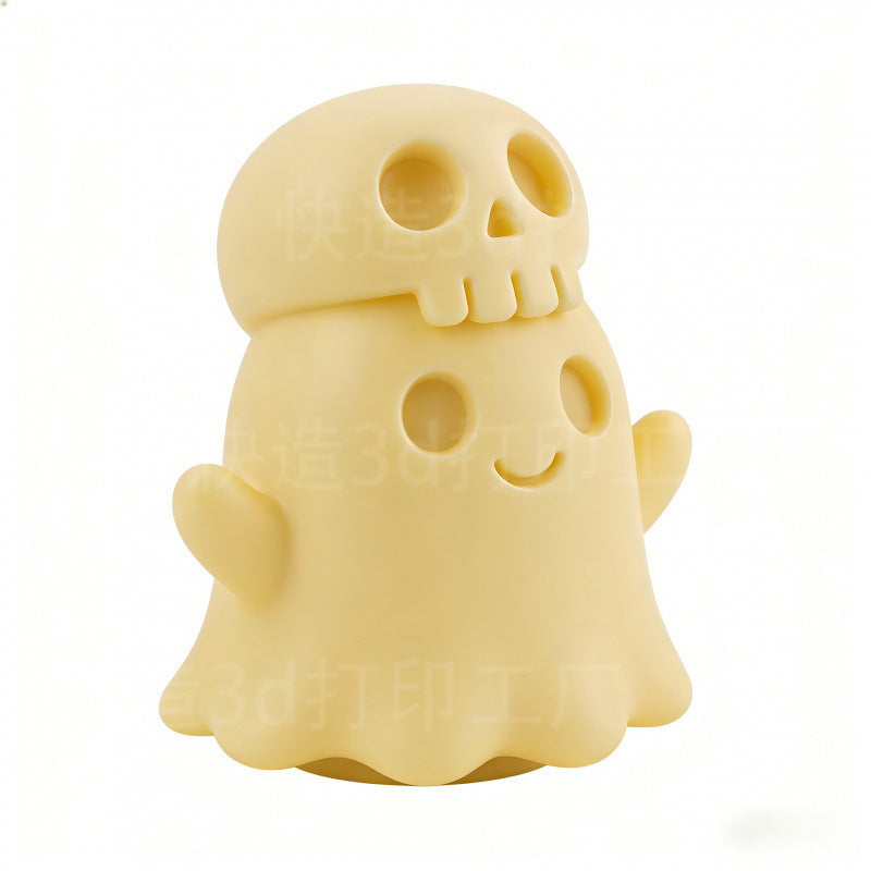 Wholesale 3D White Skull Ghost  Desktop Ornament,  Modern Minimalist Home Decor