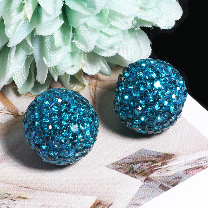 Wholesale 20pcs Soft ceramic colored round beads