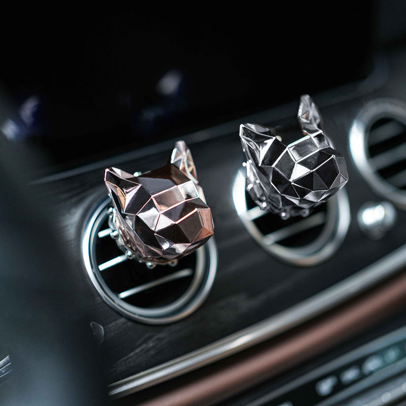 Wholesale Plastic Geometry Cat Car Interior Solid Ointment Car Perfume