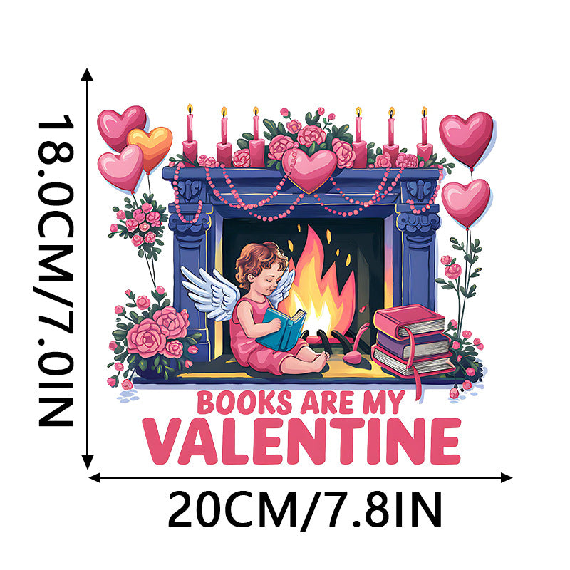 Wholesale 10pcs Valentine' s Day Custom  Rhinestone  UV DTF Ready to Press Transfers Wraps