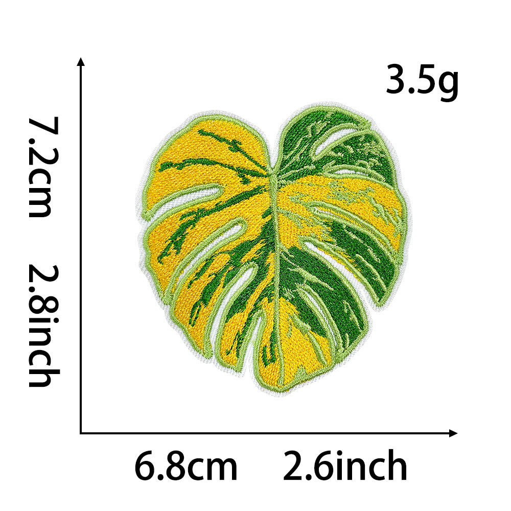 Wholesale Trendy Embroidered Plant Patches With Hot Melt Backing Cactus Sunflower Monstera Design For DIY et Decor And Boutique Craft Supply