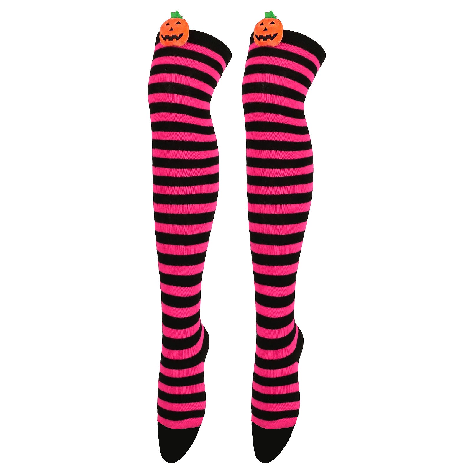 Wholesale Halloween Cartoon Devil Knee-high Striped Socks