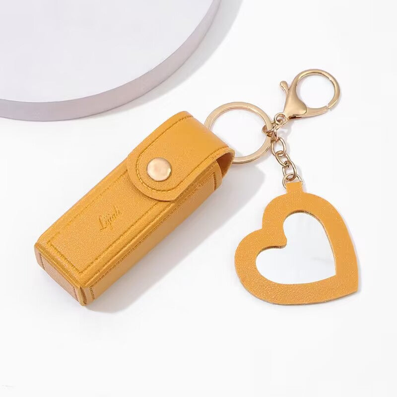 Wholesale Leather Portable Lipstick Mouth Red Envelope Keychain
