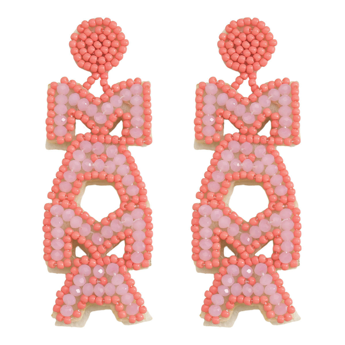 Wholesale MAMA Rice Pearl Diamond Earrings