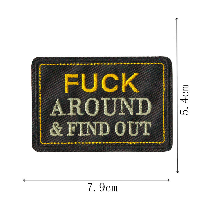 Wholesale Warrior Series English Letter Embroidered Patch
