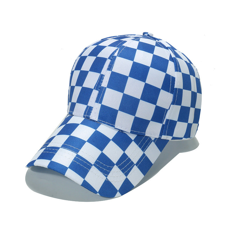Wholesale Geometric Diamond Plaid Outdoor Casual Polyester Baseball Cap