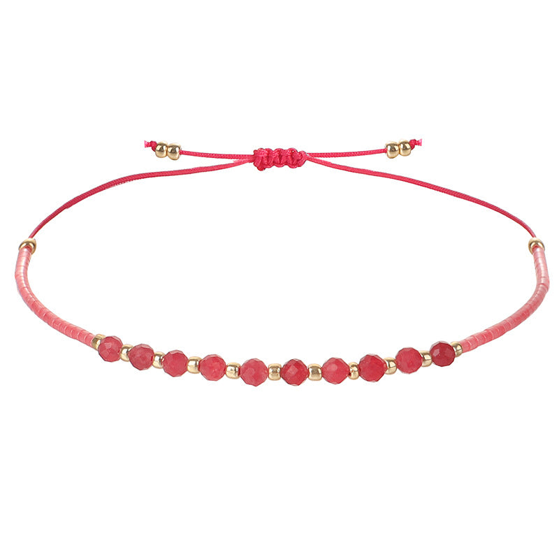 Wholesale 2MM Rice Beads Handwoven Beaded Bracelet