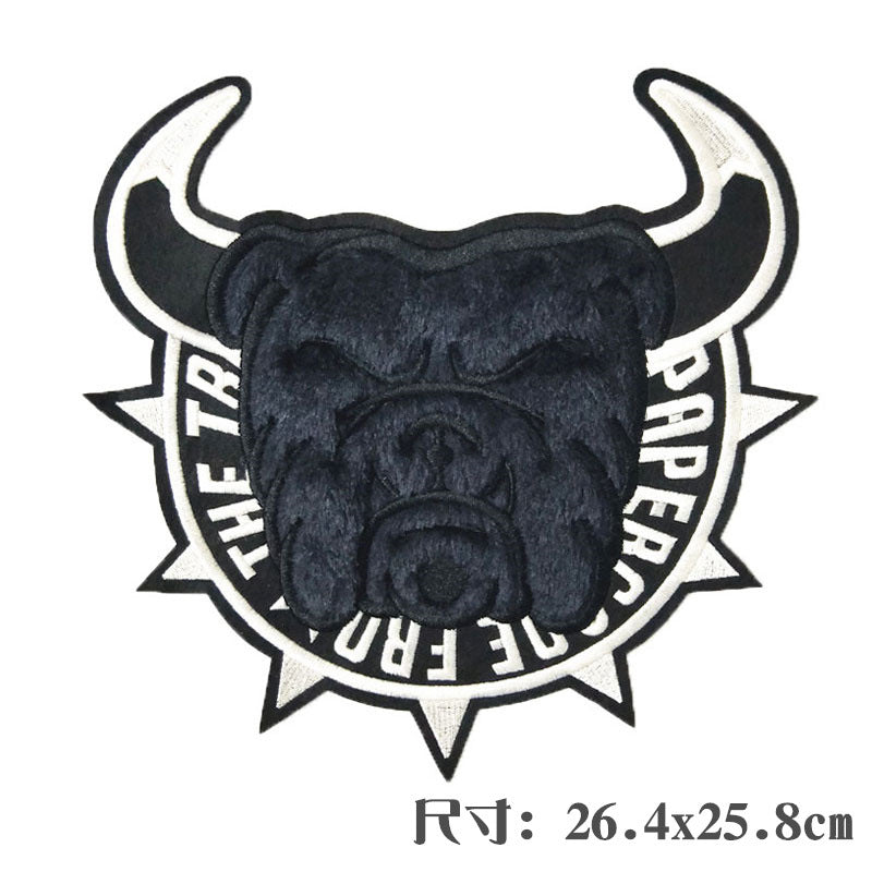 Wholesale Large punk style clothing embroidery DIY Patches