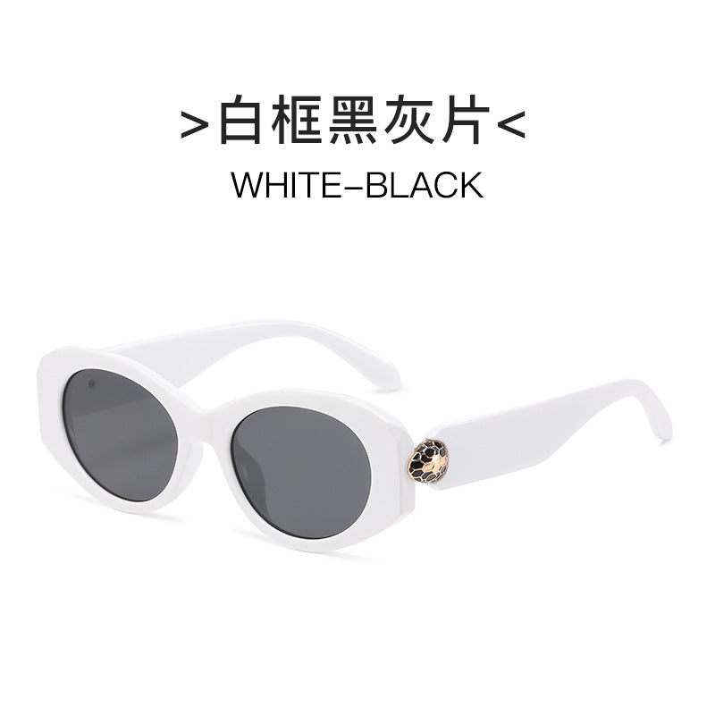 Wholesale Metal snake head oval personality fashion versatile Sunglasses