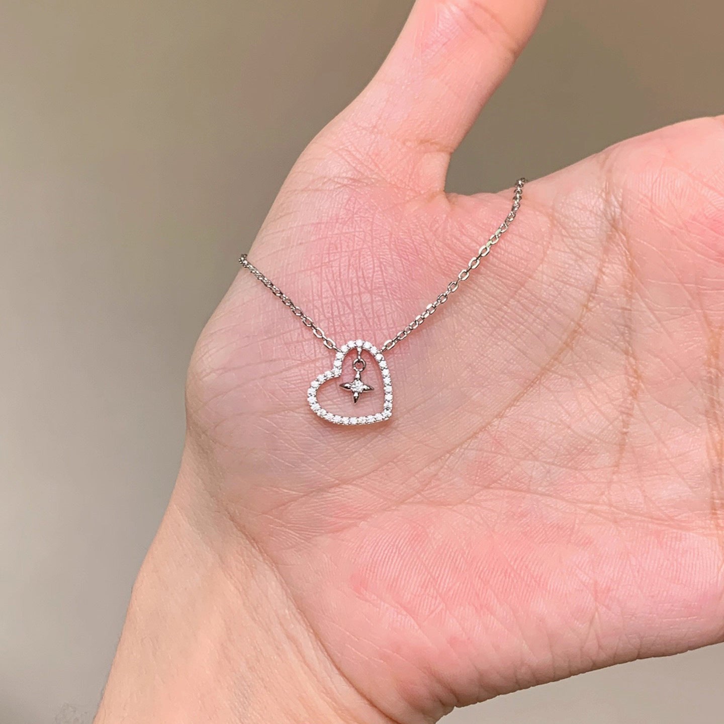 Wholesale Silver skirt with hollowed out umbrella skirt Titanium Steel Necklace