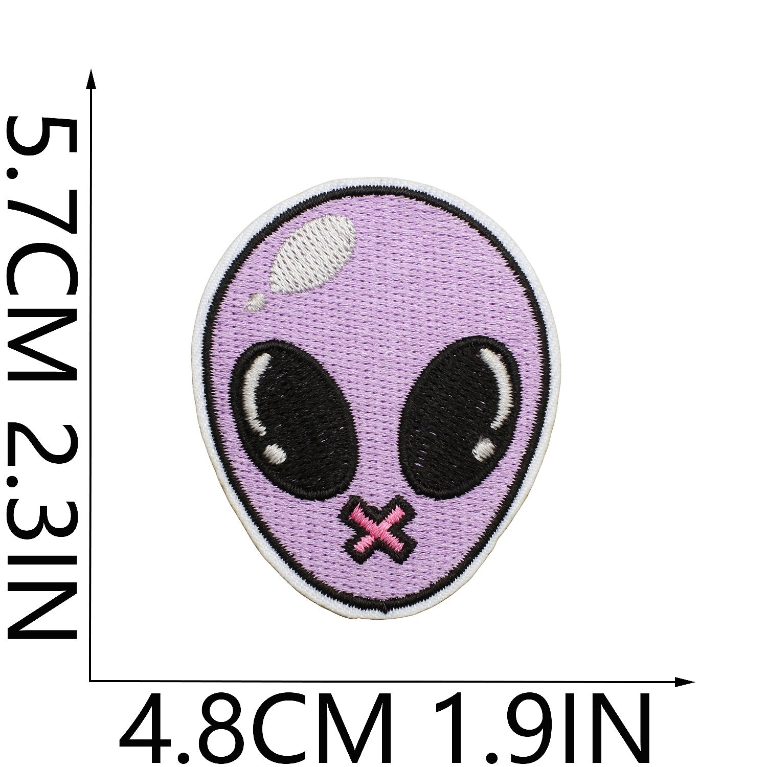 Wholesale Stylish Purple Eye Embroidery Patch Design Iron On Applique For Clothing DIY Fashion Accessory Gift