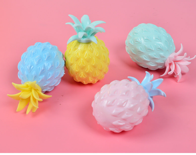 Wholesale 12PCS/PACK TPR Flour Pineapple Stress Relief Balls