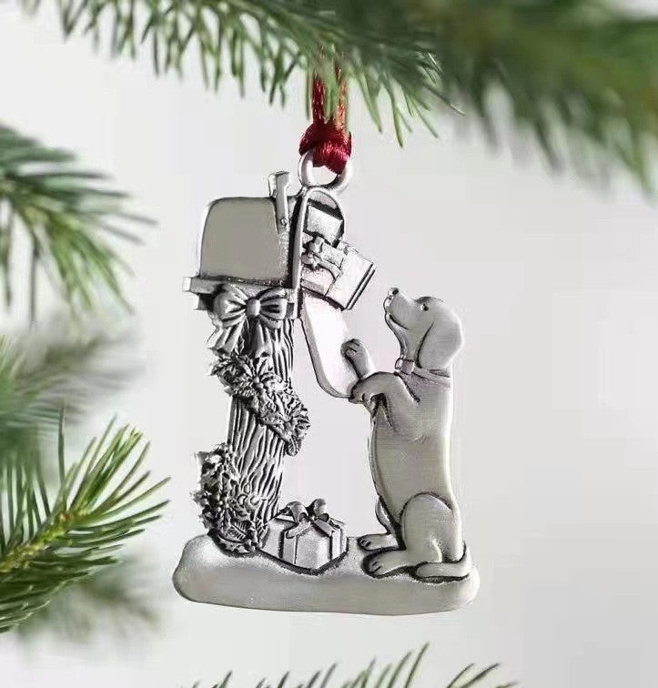 Wholesale Christmas Pendants Metal Snowman Christmas Decorations