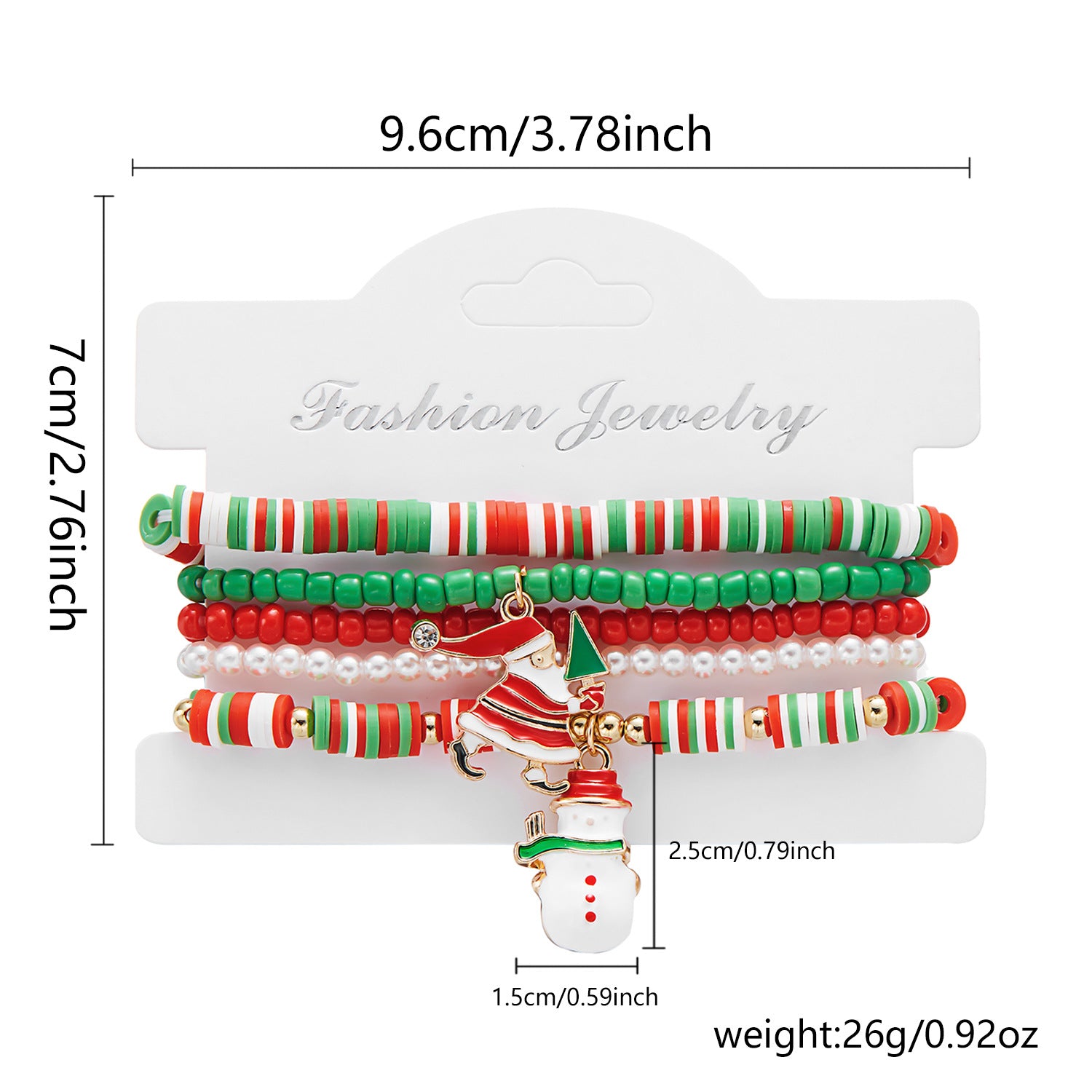 Wholesale Christmas Combination Paper Card Bracelet
