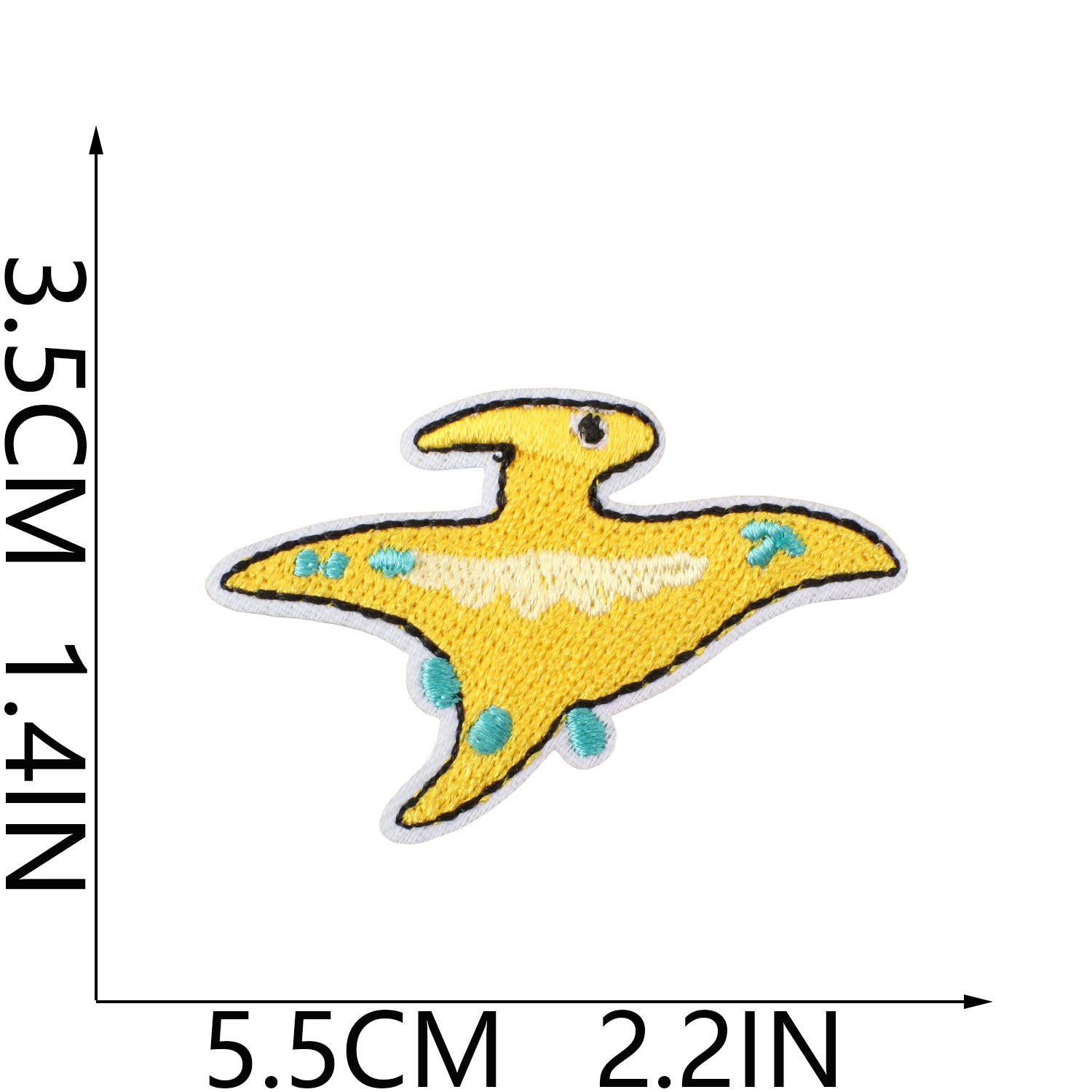 Wholesale Fashion Dinosaur Embroidered Iron On Patches For Kids Clothing Decorative Accent Gift