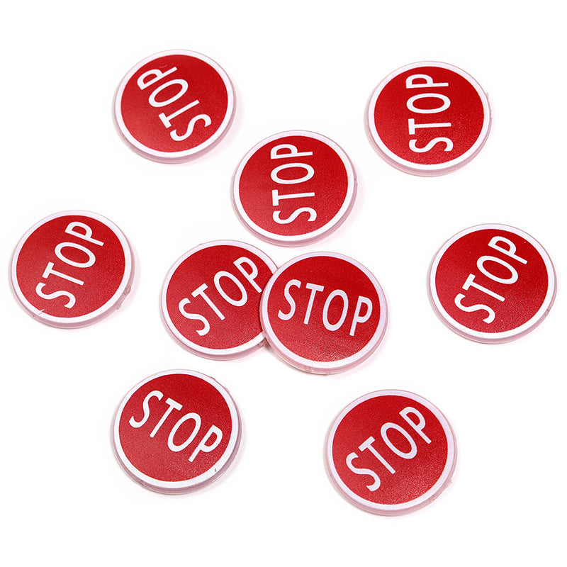 Wholesale 20pcs/pack  Red printed beads Acrylic Beads