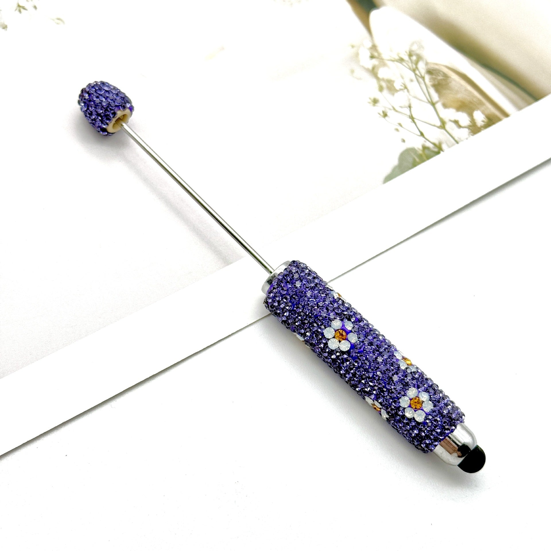 Wholesale Multi-Color  Full Diamond Touch Screen Beadable Pen