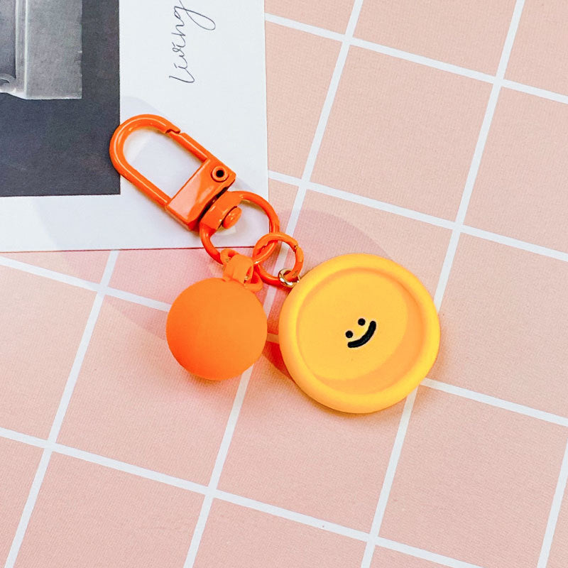 Wholesale Cartoon Cute Macaron Color Smile Acrylic Key Ring