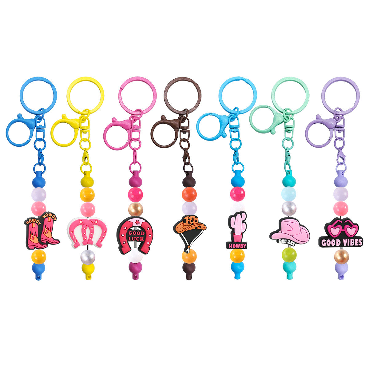 Wholesale Random 100pcs/pack   Pink denim series bead string  Focal Beads