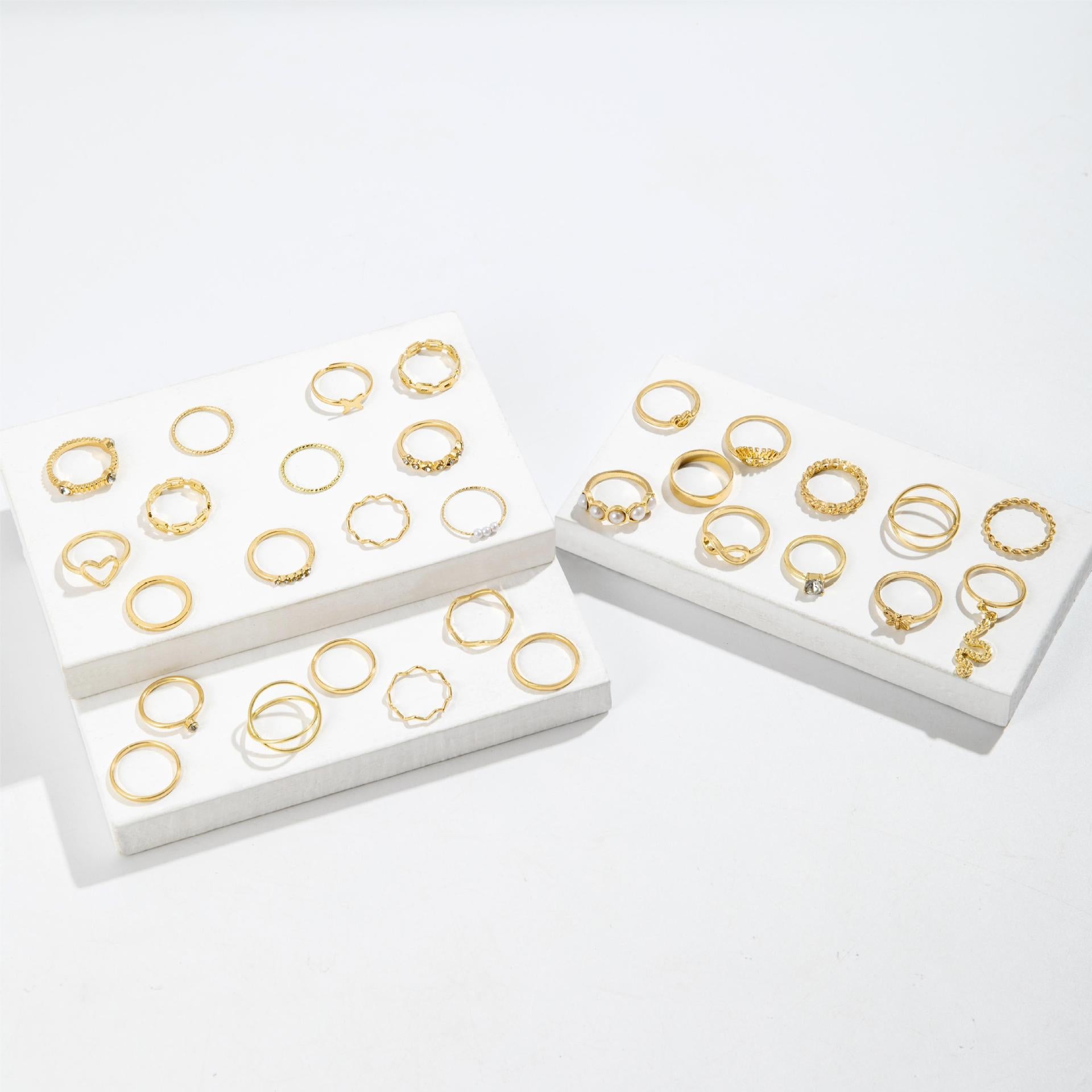 Wholesale Open Multi-Jointed Butterfly Ring Set