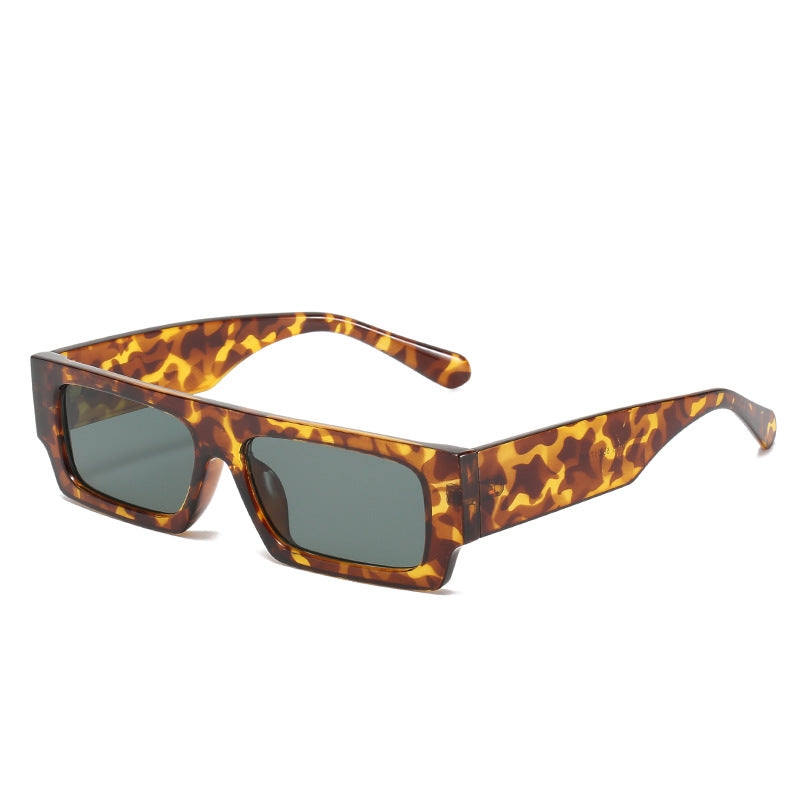 Wholesale Square Frame Simple Colorful Flat Top Sunglasses