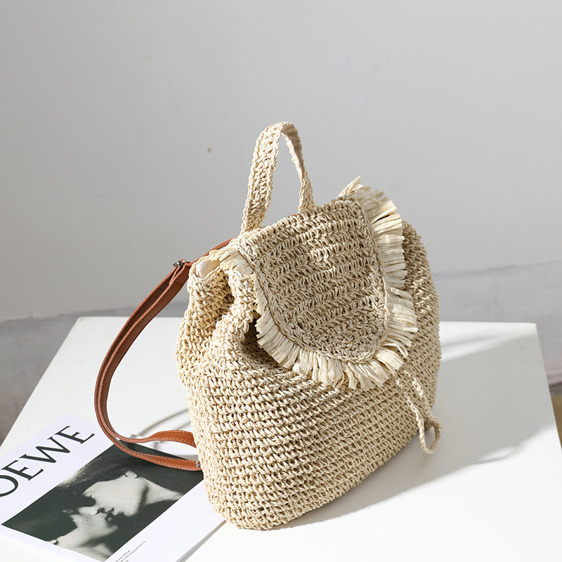 Wholesale Backpack Straw Bags