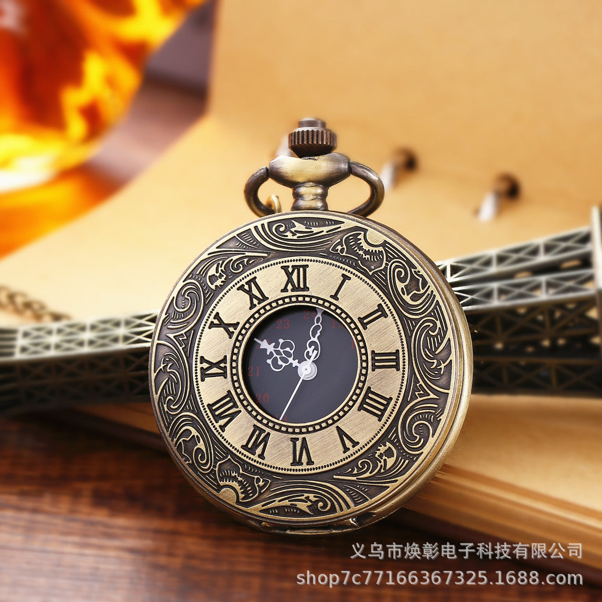 Wholesale Wall mounted flip retro quartz pocket watch