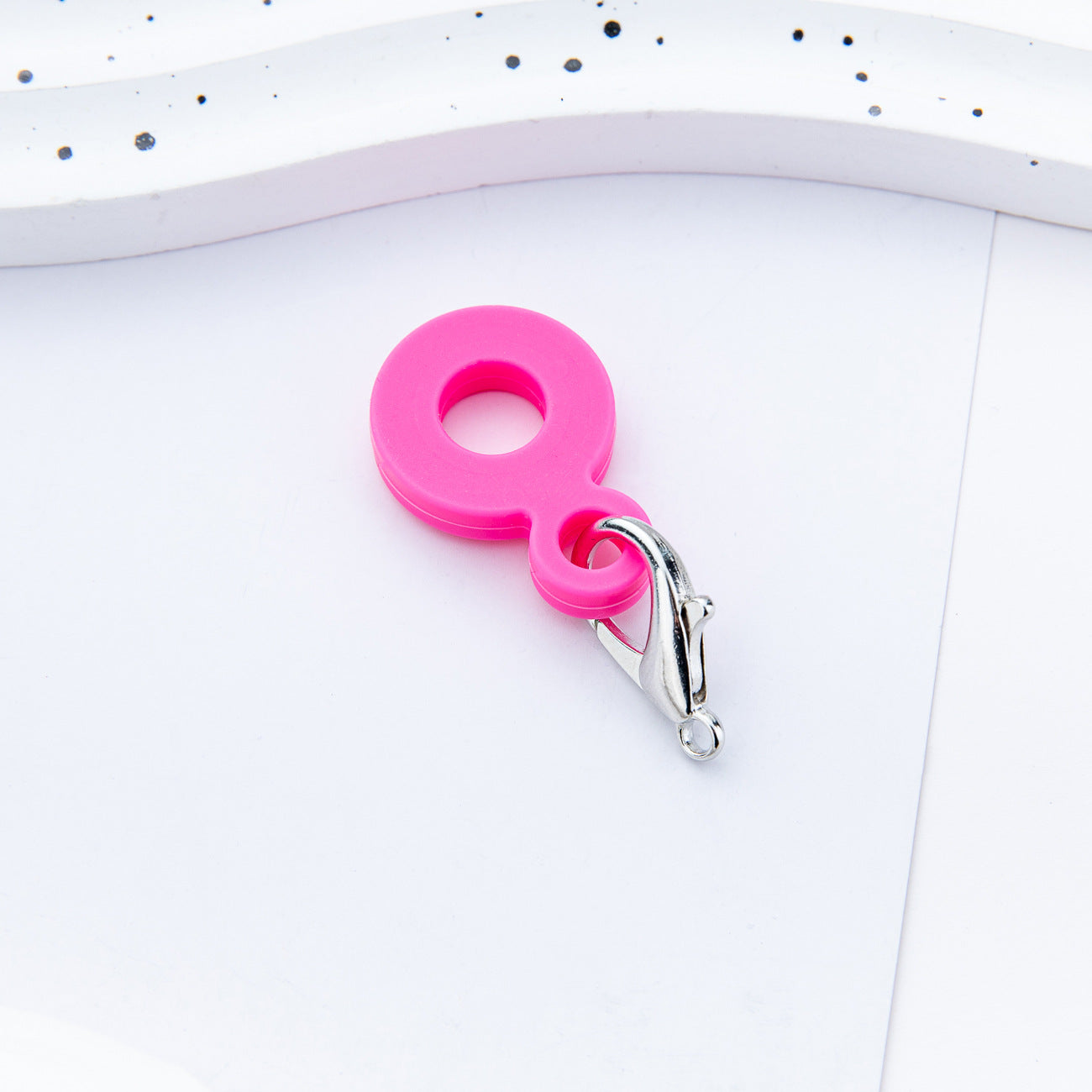 Wholesale Creative DIY silicone straw pendant suitable for 8mm-10mm water cup straw silicone pendant factory direct sales