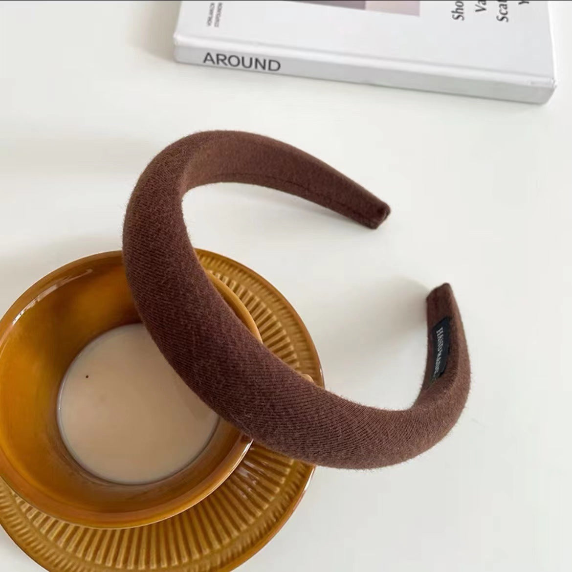 Wholesale Retro Pink Sponge High Skull Headband