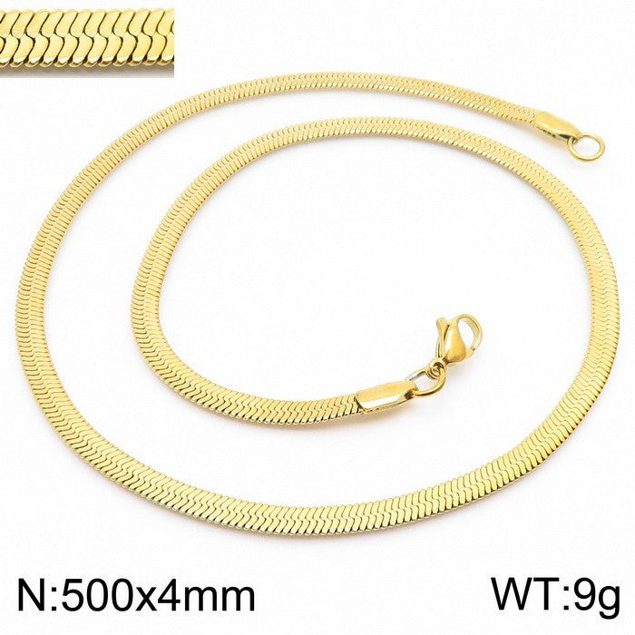 Wholesale personalized blade titanium steel necklace bracelet