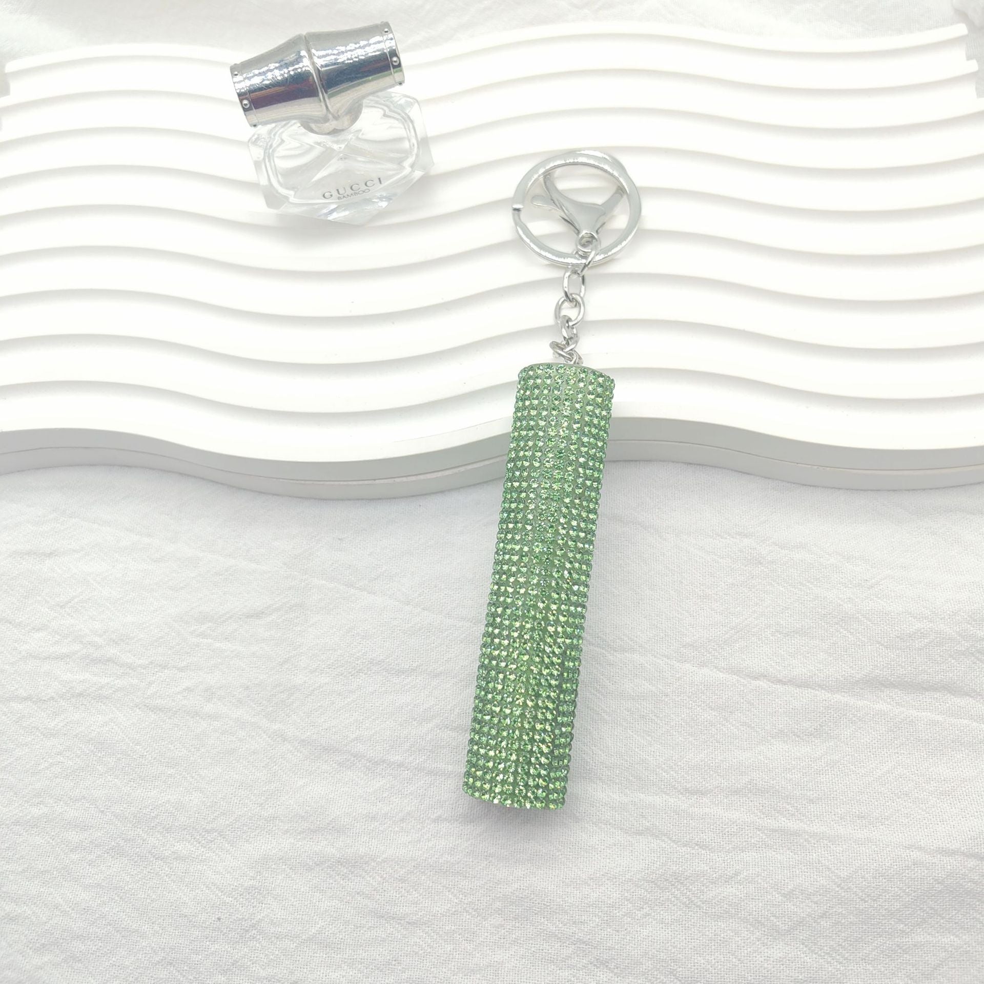Wholesale  Full Diamond Creative Mini 10ml Perfume Bottling Keychain
