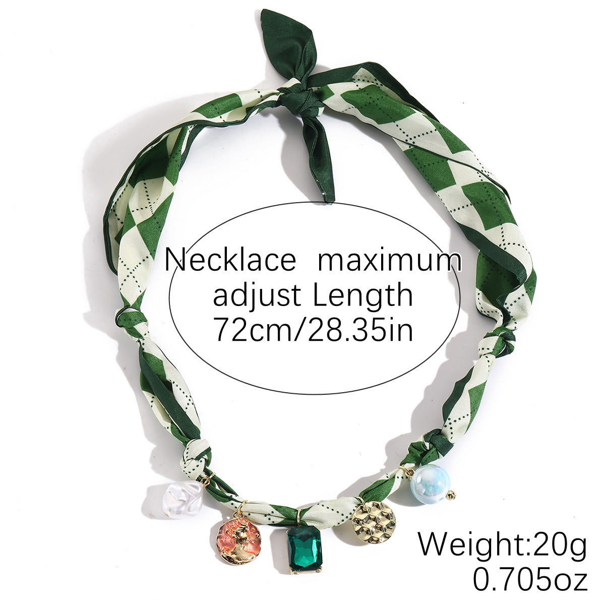 Wholesale  Summer Pearl Silk Pendant Necklace