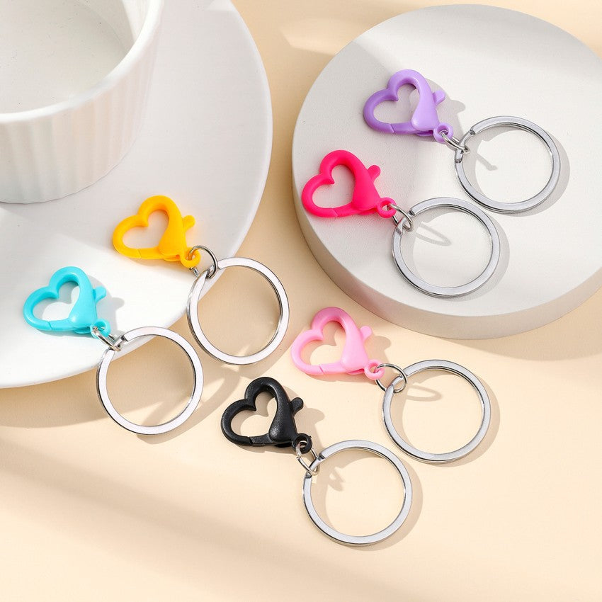 Wholesale Random Color 6pcs/pack Colored Metal Love Buckle