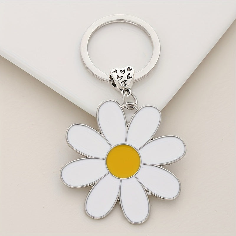 Wholesale Fresh imitation daisy keychain