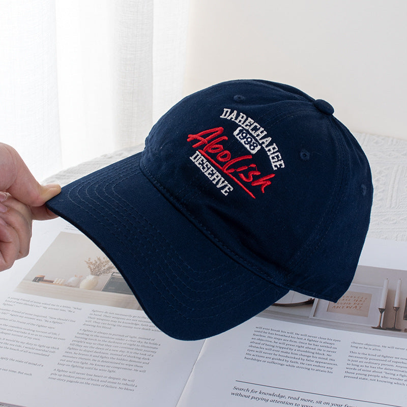 Wholesale Letter Embroidered Baseball Cap Men's and Women's Fashion Cap Shown Small Face