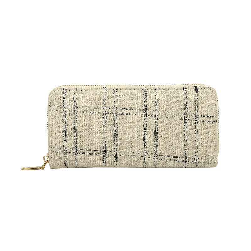 Wholesale Cotton and Linen Single Pull Women's Wallet