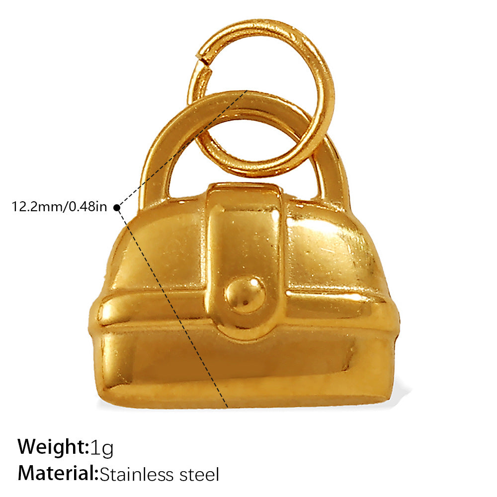 Wholesale Mini bag stainless steel plated pendant accessory