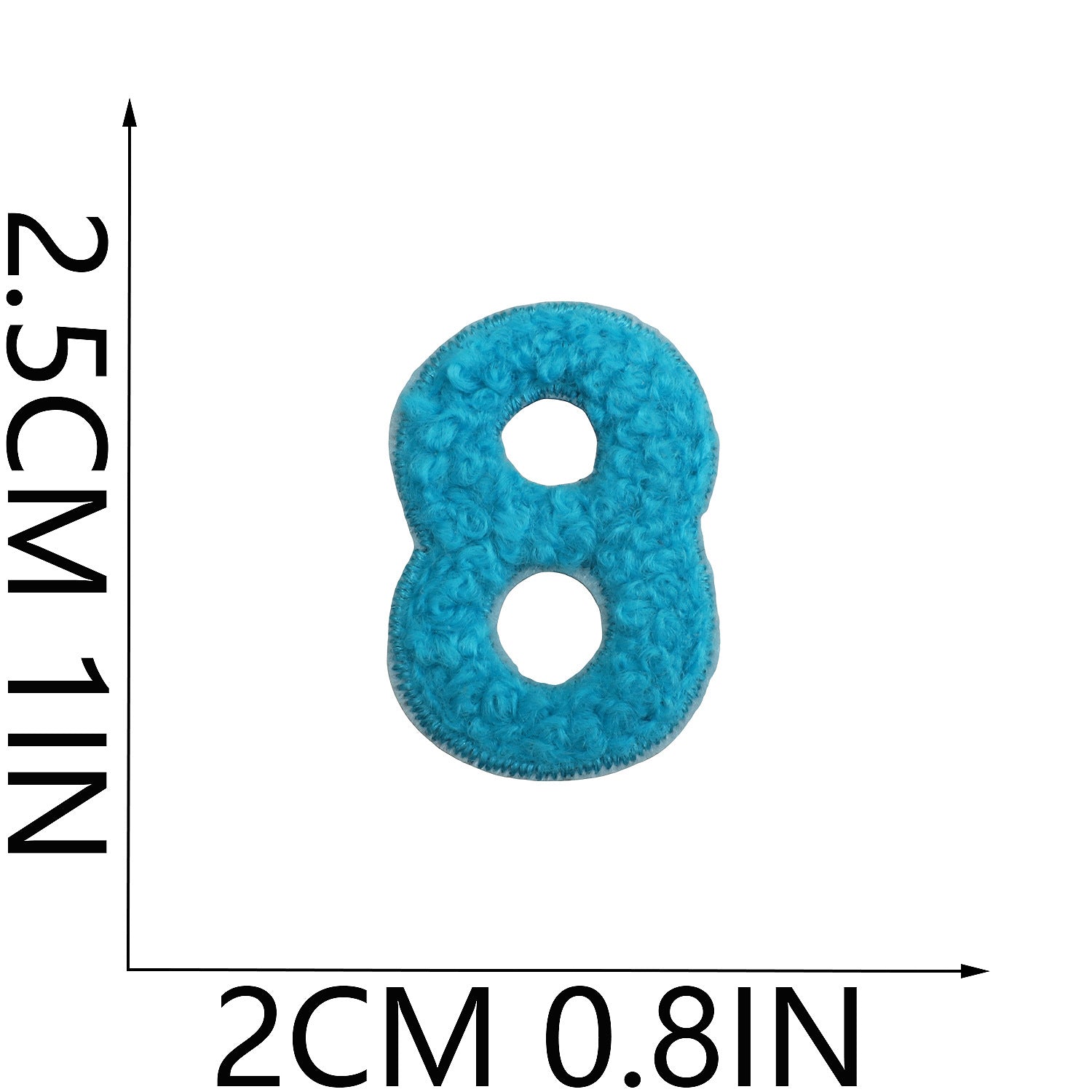 Wholesale Trendy Chenille Embroidered Alphabet Number Patches Iron On DIY Decorative Accessory For Clothing Bags Boutique Resale