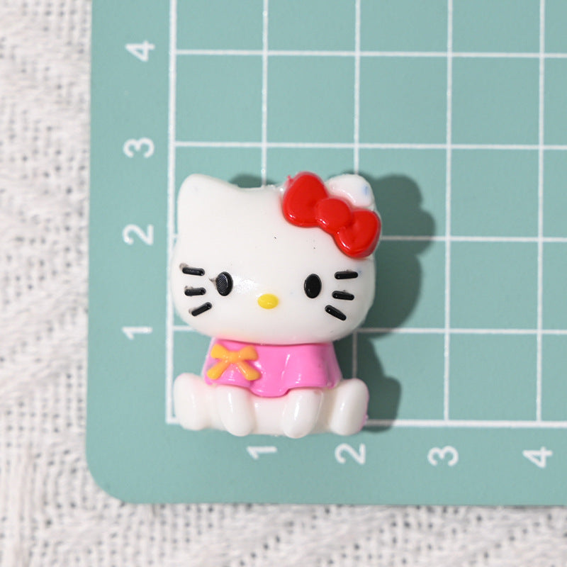 Wholesale 5pcs/pack Cartoon Rubber Beads Bow with Hole Loose Beads	OLY Exclusive