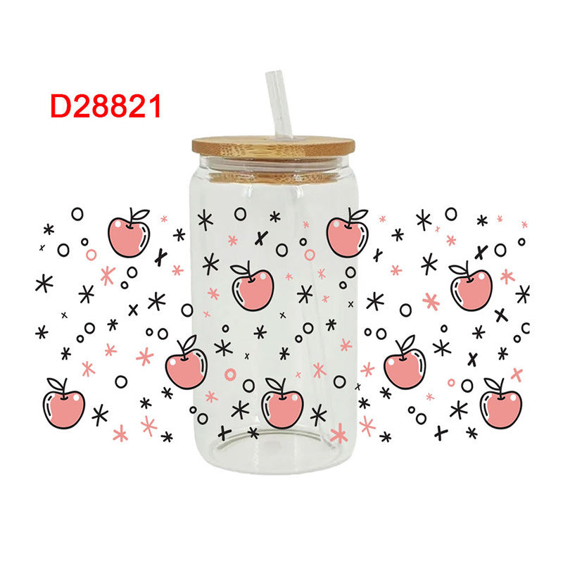 Wholesale Colorful Fruits 16oz Cup UV DTF Wrap