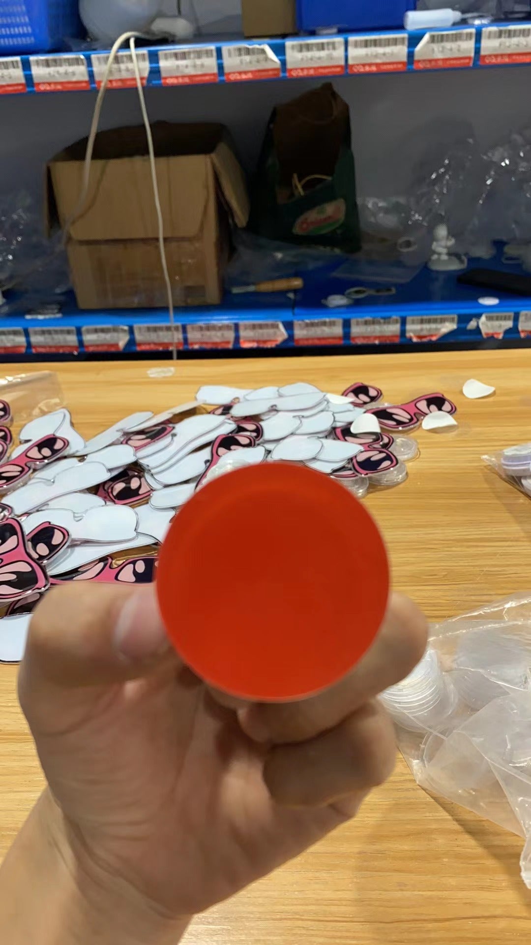 Wholesale Acrylic Phone Airbag Stand Ins Lazy Grip Cushion Adhesive Ring Holder For Phone Case Trendy Fashion Accessory Gift