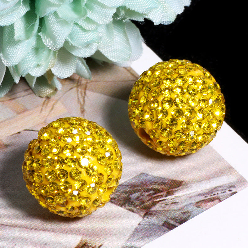 Wholesale 20pcs Soft ceramic colored round beads