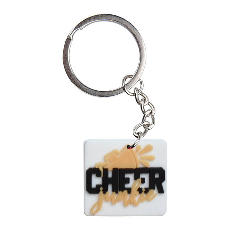 Llavero de la escuela de la escolar de la animadora de aleación de zinc al por mayor